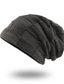 billiga Huvudbonader för herrar-Herr Hatt Skyddande hatt Gata Vardag Ren färg Färgblock Bärbar Svart