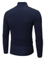 cheap Men&#039;s Casual T-shirts-Men&#039;s T shirt Tee Turtleneck Lightweight Classic Casual Long Sleeve Black White Navy Blue Blue Light Grey Dark Gray Solid Color Turtleneck Outdoor Casual Clothing Clothes Lightweight Classic Casual