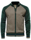 cheap Men&#039;s Cardigan Sweater-Men&#039;s cardigan new men&#039;s solid color lapel jacquard sweater trend casual sweater