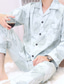 abordables Pijamas-Hombre Pijamas Ropa de salón Conjuntos Pijama Cuadrícula / Cuadros Moda Sencillo Confort Hogar Cama Algodón Diseño Manga Larga Pantalón Primavera Otoño Azul Piscina Gris Oscuro