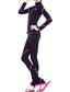 cheap Figure Skating Training Outfit-Figure Skating Jacket with Pants Women&#039;s Girls&#039; Ice Skating Pants / Trousers Top White Pink Blue Glitter Fleece Spandex High Elasticity Training Competition Skating Wear Thermal Warm Crystal
