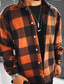 cheap Flannel Shirts-Men&#039;s Jacket Regular Pocket Coat Yellow Sporty Street Fall Single Breasted Turndown Regular Fit S M L XL XXL 3XL / Long Sleeve