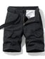 Χαμηλού Κόστους Στρατιωτικά Σορτς-Ανδρικά Σορτς φορτίου Σορτσάκια Πολλαπλή τσέπη Σκέτο Άνεση Φοριέται Μήκος γόνατος Causal Καθημερινά Streetwear 100% Βαμβάκι Στυλάτο Κλασσικό στυλ Μαύρο Θαλασσί