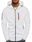 cheap Basic Hoodie Sweatshirts-Men&#039;s Hoodie Jacket Zip Hoodie Sweatshirt Sport Blue Dark Gray Red White Black Clothing Clothes