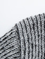 Недорогие кардиган мужской свитер-Муж. Вязаная ткань Джемпер Вязать Трикотаж Сплошной цвет Капюшон Стиль Дом Повседневные Осень Зима Серый Винный M L XL / Длинный рукав