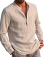 olcso alkalmi férfi ingek-férfi ing egyszínű zseb formális stílus modern stílusú hosszú ujjú utcai szabályos szabású felsők pamut modern stílusú könnyű alkalmi vakáció v nyak világoskék borvörös szürke nyári ingek