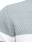 abordables suéter de los hombres-Hombre Pulóveres Pull-over Tejer De Punto A Rayas Cuello Barco Elegante Exterior Hogar Ropa Otoño Invierno Negro Azul Piscina S M L