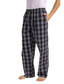 זול שינה תחתונה-מכנסי פיג&#039;מה פלנל גברים כותנה רכה מכנסי פיג&#039;מה משובצים עם כיסים תחתונים קלים sleepwears אפור