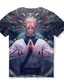 billiga Casual T-shirts för män-Inspirerad av Jujutsu-kaisen Ryomen Sukuna T-shirt Animé 100% Polyester Anime 3D Harajuku Grafisk T-shirt Till Herr / Dam / Par