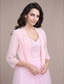 cheap Wedding Guest Wraps-Shawls Bolero Ladies Elegant Casual Daily 3/4 Length Sleeve Chiffon Wedding Guest Wraps With Pure Color For Wedding Spring &amp; Summer dress to impress 2025