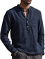 levne pánské neformální košile-pánská košile jednobarevná kapsa formální styl moderní styl dlouhý rukáv street regular fit topy bavlna moderní styl lehký ležérní dovolená v výstřih světle modrá vínová červená šedá letní košile