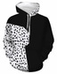 billige Hættetrøjer med tryk-Inspireret af 101 dalmatiere Cruella De Vil Hattetrøje Anime 100% Polyester Anime 3D Harajuku Grafisk Hattetrøje Til Unisex / Par
