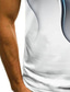 billiga 3d polo-Herr POLO Shirt T-shirt Golftröja Tennisskjorta 3D-tryck 3D Grafiska tryck Linjär Krage Hem Födelsedag Button-Down Kortärmad Blast Polyester Ledigt Mode Häftig Premie Grön Vit Grå / Vår / Sommar