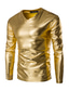 ieftine Tricouri casual pentru bărbați-Bărbați Tricou Manșon Lung Culoare solidă Stil Nautic Casual Zilnic Bronzare Îmbrăcăminte Îmbrăcăminte Ușor Casual Croi Slim Negru Argintiu Auriu