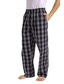 Недорогие Сон снизу-мужские хлопковые фланелевые пижамные штаны мягкие пижамные штаны в клетку с карманами легкие штаны пижамы серый
