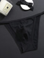Χαμηλού Κόστους Ανδρικά εσώρουχα-Ανδρικά Βασικό Απλός Μονόχρωμες Σέξι κιλότες Εσώρουχα G-string Υψηλή Ελαστικότητα Χαμηλή Μέση Κίτρινο M