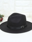 ieftine Pălării Bărbați-pălărie de bază pentru bărbați pălărie tip fedora cu boruri largi pălărie de soare pălărie solidă / toamnă / vară