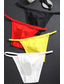 זול הלבשה תחתונה לגברים-בגדי ריקוד גברים בסיסי פשוט צבע אחיד תחתונים סקסיים הלבשה תחתונה G גמישות גבוהה מותן נמוך צהוב M