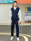voordelige Trainingspakken voor heren-AliExpress ebay amazon europese en amerikaanse mannen nieuwe vest contrast kleur hooded trui mannen casual sport pak