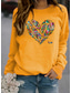 cheap Women&#039;s Hoodies &amp; Sweatshirts-Women&#039;s Hoodie Sweatshirt Graphic Heart Daily Casual Valentine&#039;s Day Hoodies Sweatshirts  Loose Green Black Wine