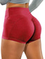cheap Yoga Shorts-Women&#039;s Gym Shorts Yoga Shorts Side Pockets with Phone Pocket Scrunch Butt Tummy Control Butt Lift Yoga Fitness Gym Workout Shorts Fashion Black Pink Burgundy Sports Activewear Stretchy
