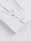 billige fritidsskjorter for menn-Herre Skjorte linskjorte Sommerskjorte Strandskjorte Svart Hvit Rosa Langermet Helfarge Krage Vår sommer Avslappet Daglig Klær Knapp ned