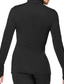 billige Figur skating jakker og vester-Fleecejakke til skøyteløp Dame Jente Skøyteløp Jakke Drakter Topper Svart Rød Blå Tommelhull Fleece Spandex Høy Elastisitet Trening Konkurranse Skøyteklær Hold Varm Håndlaget Klassisk Langermet