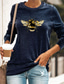 cheap Women&#039;s T-shirts-bees print o-neck casual t-shirt