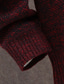 billige cardigan sweater til mænd-Herre Bluse Cardigan Strikke Strikket Helfarve Hætte Stilfuld udendørs Hjem Tøj Efterår Vinter Blå Vin M L XL / Langærmet / Langærmet