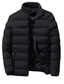 cheap Men&#039;s Downs &amp; Parkas-Men&#039;s Winter Jacket Puffer Jacket Winter Coat Padded Letter Outerwear Clothing Apparel Black