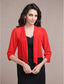 cheap Wedding Guest Wraps-Shawls Bolero Ladies Elegant Casual Daily 3/4 Length Sleeve Chiffon Wedding Guest Wraps With Pure Color For Wedding Spring &amp; Summer dress to impress 2025