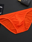 voordelige Herenondergoed-Voor heren Standaard Eenvoudig Heldere kleur Basic slipje Slip Hoge Elasticiteit Lage Taille Sexy 1 PC Licht Blauw M