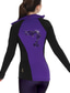 billige Figur skating treningsantrekk-Jakke og bukser til kunstløp Dame Jente Skøyteløp Jakke Bukser Hvit Rød Lilla Tommelhull Spandex Lycra Høy Elastisitet Trening Konkurranse Skøyteklær Hold Varm Krystall / Rhinstein Langermet Skøyting