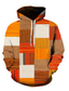 cheap Graphic Hoodies-Men&#039;s Hoodie Sweatshirt Lace up Designer Sportswear Casual Graphic Plaid Color Block Green Blue Orange Gray Black Print Hooded Casual Daily Holiday Long Sleeve Clothing Clothes Regular Fit