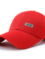 billige Hatter til herrer-Herre Hatt Baseballcaps utendørs Daglig Justerbar spenne Ren farge Bærbar Pustende Svart