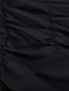 זול שמלות מסיבה-בגדי ריקוד נשים שמלת כתפיות שמלת מיני שחור ללא שרוולים צבע אחיד Ruched קיץ כתף קרה חם 2022 S M L XL XXL 3XL