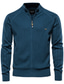 baratos suéter cardigã masculino-2021 casaco de lã masculino cross-border outono novo casaco de lapela jacquard de cor sólida