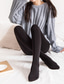 ieftine Leggings-Pentru femei Chino Jambiere Lungime totală Pantaloni Strech Culoare solidă Lift Fesier Cald Talie medie Subțire Negru Caisă Mărime unică