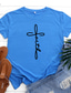 Χαμηλού Κόστους Γυναικεία T-Shirts-Γυναικεία Μπλουζάκι Υψηλής Ποιότητας Καλοκαίρι Καυτή σφράγιση Γραφική Γραφικά Σχέδια Σχέδιο Γράμμα Κοντομάνικο Στρογγυλή Λαιμόκοψη Καθημερινά Στάμπα Ρούχα Ρούχα Υψηλής Ποιότητας Βασικό