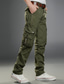 זול מכנסי דגמ"ח-בגדי ריקוד גברים מכנסי קרגו מכנסיים מכנסי עבודה כיס מרובה צבע אחיד משובץ קומפורט נושם באורך מלא רשמי עֵסֶק כותנה 100% כותנה יום יומי רזה ירוק צבא שחור סטרצ'י (נמתח)