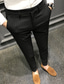 tanie Chinosy-Męskie Typu Chino Spodnie Kieszeń Naszywka Ciepłe Oddychający Pełna długość Biznes Codzienny Bawełna Codzienny Spodnie Czarny Szary Średnio elastyczny