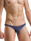 abordables Ropa interior masculina-Hombre Básico Sencillo Color puro Slip Elástico Baja cintura Bleu Ciel M / Sensual
