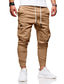 baratos Calças Cargo-calça masculina de cor sólida calça comprida elástica masculina calça cargo militar militar legging