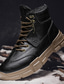 abordables Bottes Homme-Homme Chaussures Bottes Chaussures de Travail Casual Rétro Vintage Confort Faux Cuir L&#039;autume L&#039;hiver / Bottine / Demi Botte