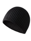 זול כובעים לגברים-בגדי ריקוד גברים כּוֹבַע כובע צמר בָּחוּץ יומי סרוג צבע אחיד עמיד נושם ספורט שחור