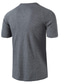 cheap Men&#039;s Henley Shirts-Men&#039;s T shirt Tee Summer Short Sleeve Solid Color Henley Casual Daily Button-Down Clothing Clothes Lightweight 1950s Casual White Black Gray