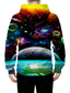 cheap Graphic Hoodies-Men&#039;s Hoodie Sweatshirt Print Designer Casual Big and Tall Graphic Galaxy Graphic Prints Navy Blue Print Hooded Daily Sports Long Sleeve Clothing Clothes Regular Fit