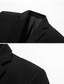 cheap Men&#039;s Jackets &amp; Coats-Men&#039;s Sport Jacket Blazer Sport Coat Work Business Thermal Warm Breathable Pocket Fall Winter Solid Color Business Elegant Peaked Lapel Regular Woolen Regular Fit Black Gray Jacket