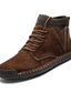 baratos Botas para Homem-Homens Botas Sapatos Confortáveis Diário Sintéticos Botas / Botins Verde Tropa Cáqui Marron Outono Inverno