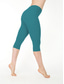 abordables Leggings-leggings capri taille plus pour femmes pantalon court basique léger stretch doux gris clair bleu royal vin noir gris foncé 3xl
